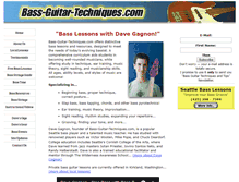 Tablet Screenshot of bass-guitar-techniques.com